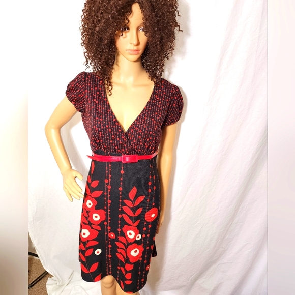 FIRE LA Knit Dress with belt - Picture 1 of 6